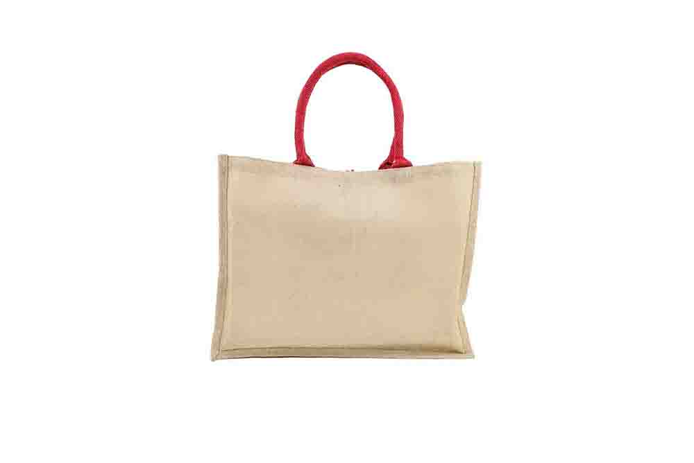 TRUCS - Jute Bag with Canvas Pocket